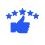 Image - thumbs up and 5 stars